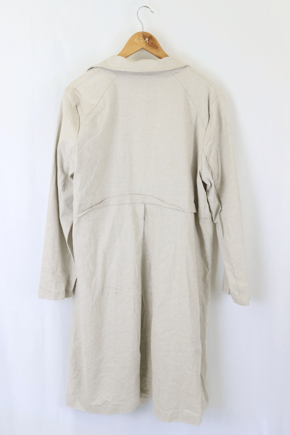 Blue Illusion Beige Linen Jacket L