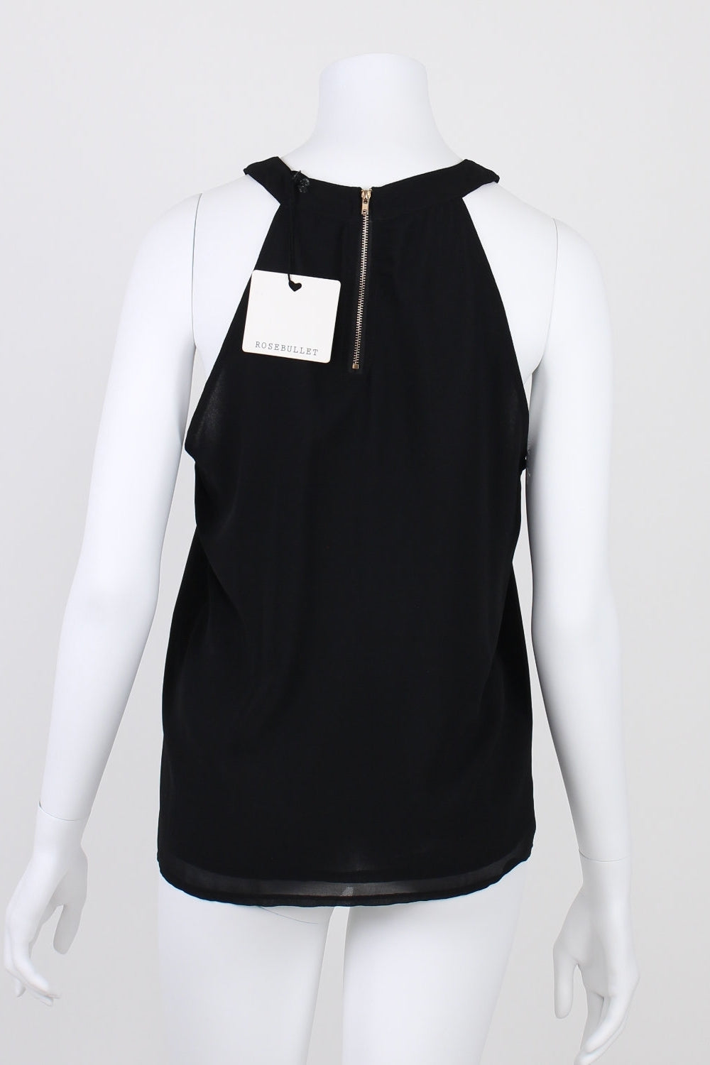Rosebullet Black Sleeveless Sheer Shirt 12
