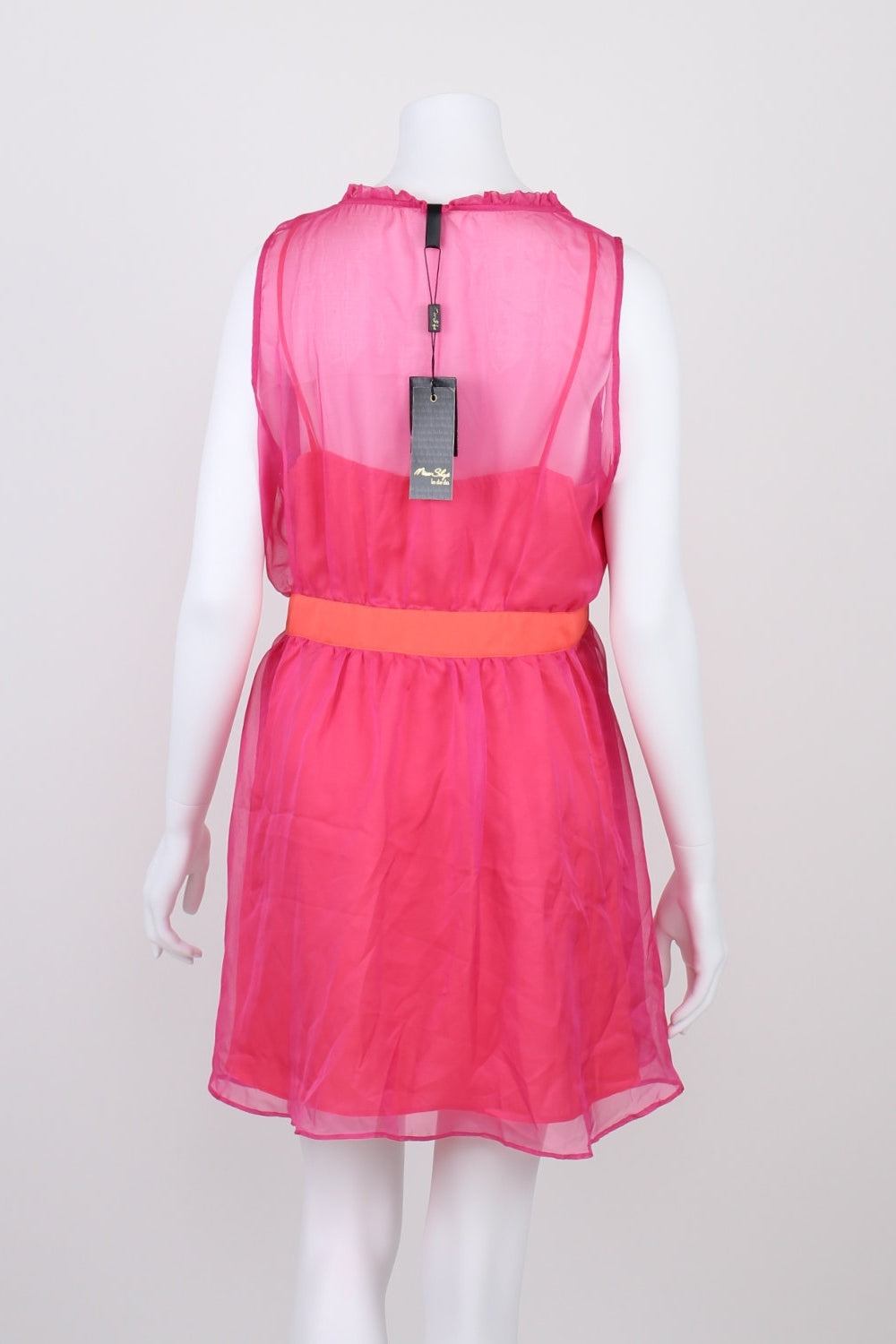 Miss Shop Pink Sleeveless Button Front Dress 14