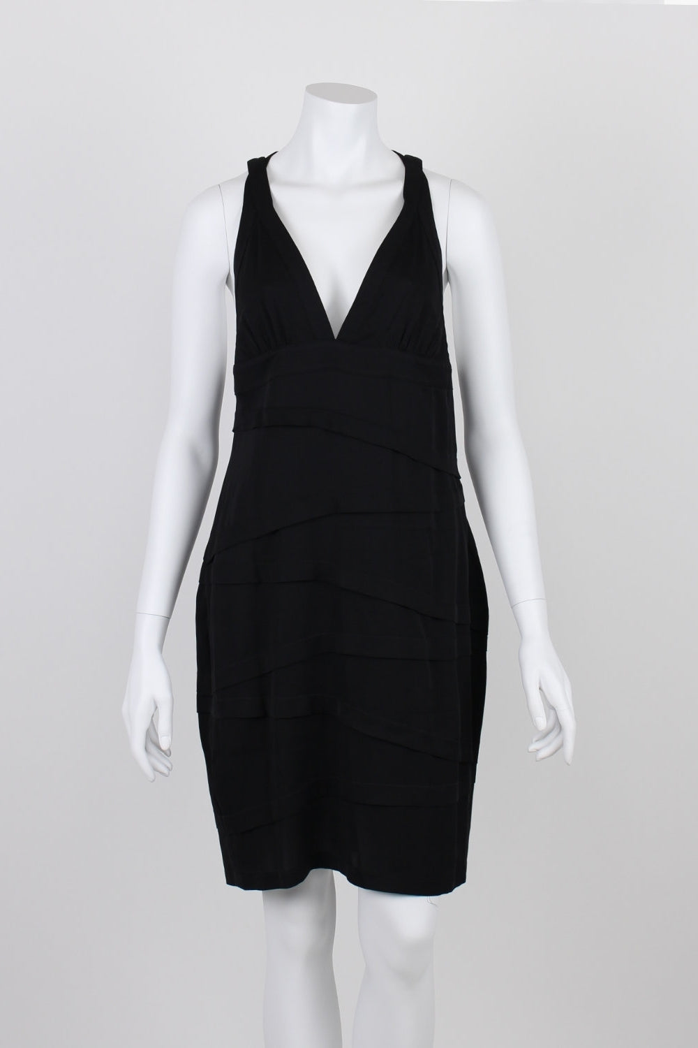 Ginger & Smart Black Strappy Silk Dress 12