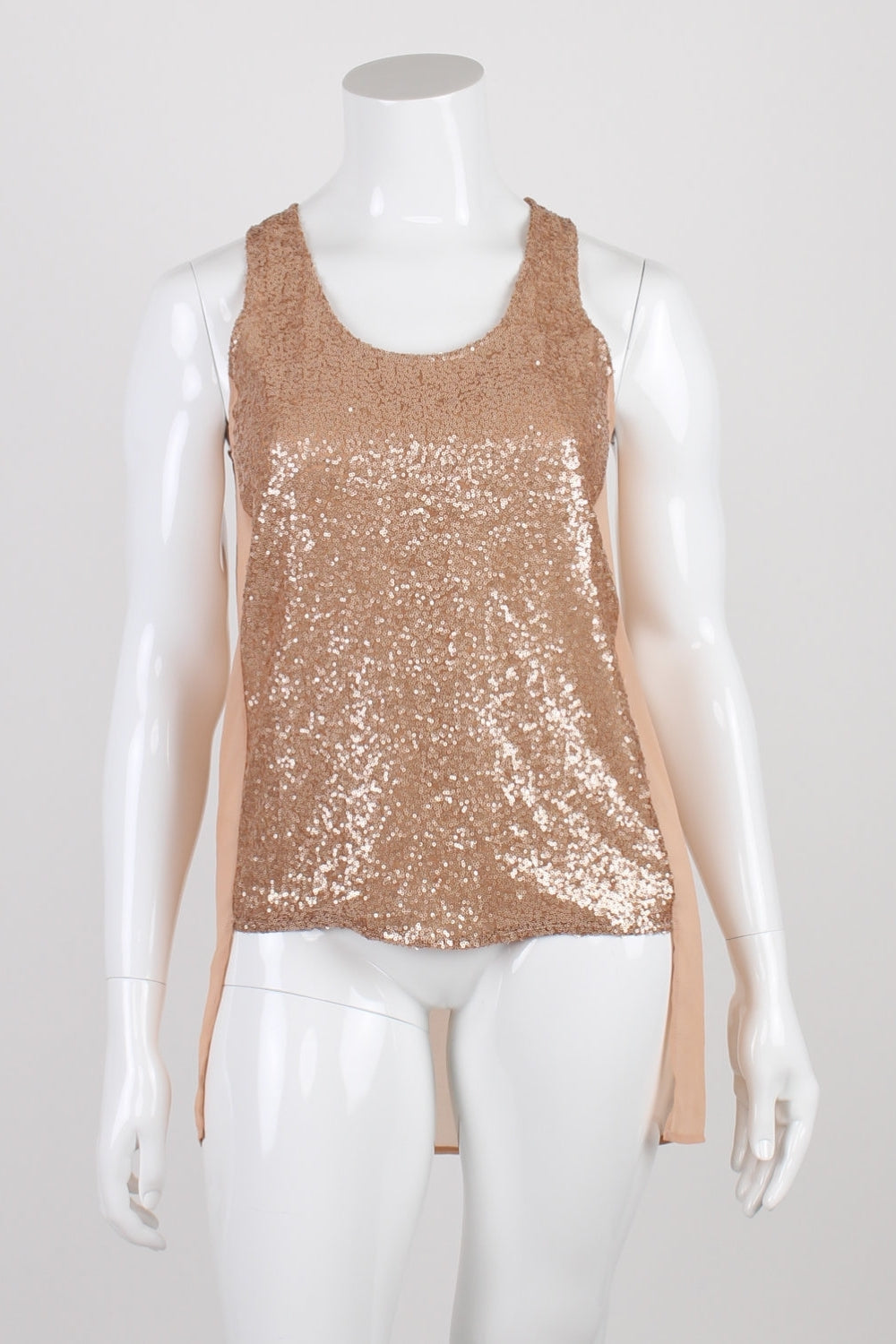 Lush Sequin High Low Top M