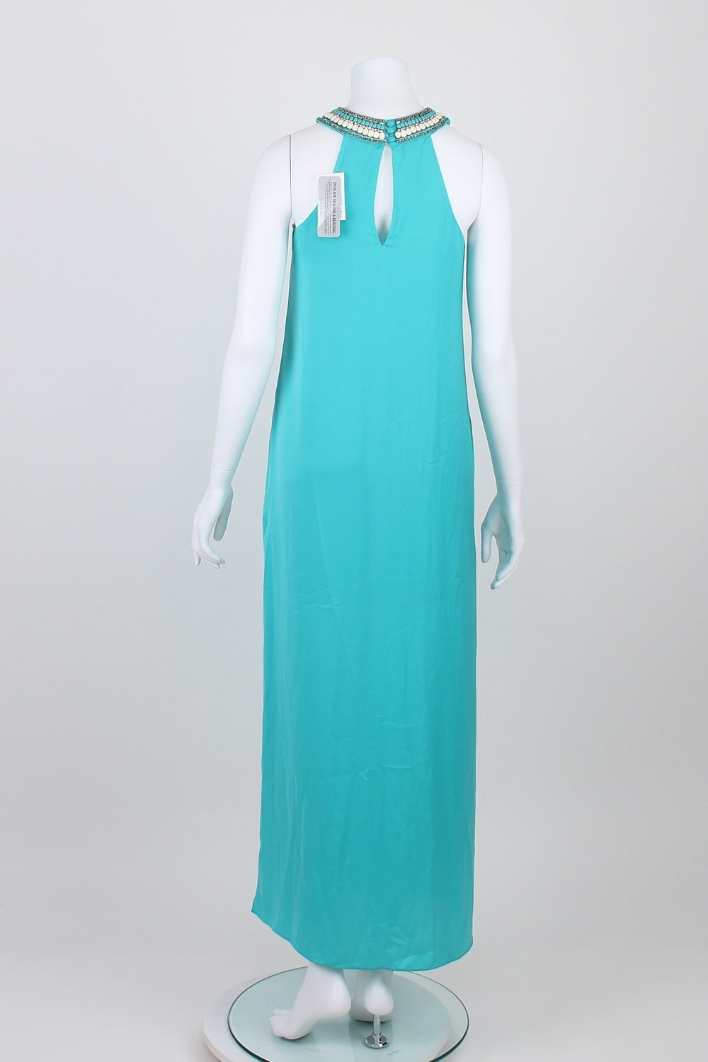 Forever New Turquoise Beaded Maxi Dress 8