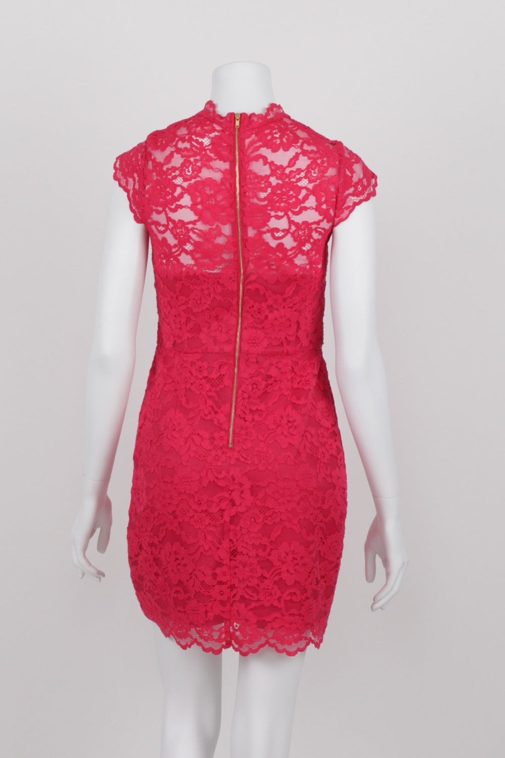 Forever New Pink Lace Dress 8