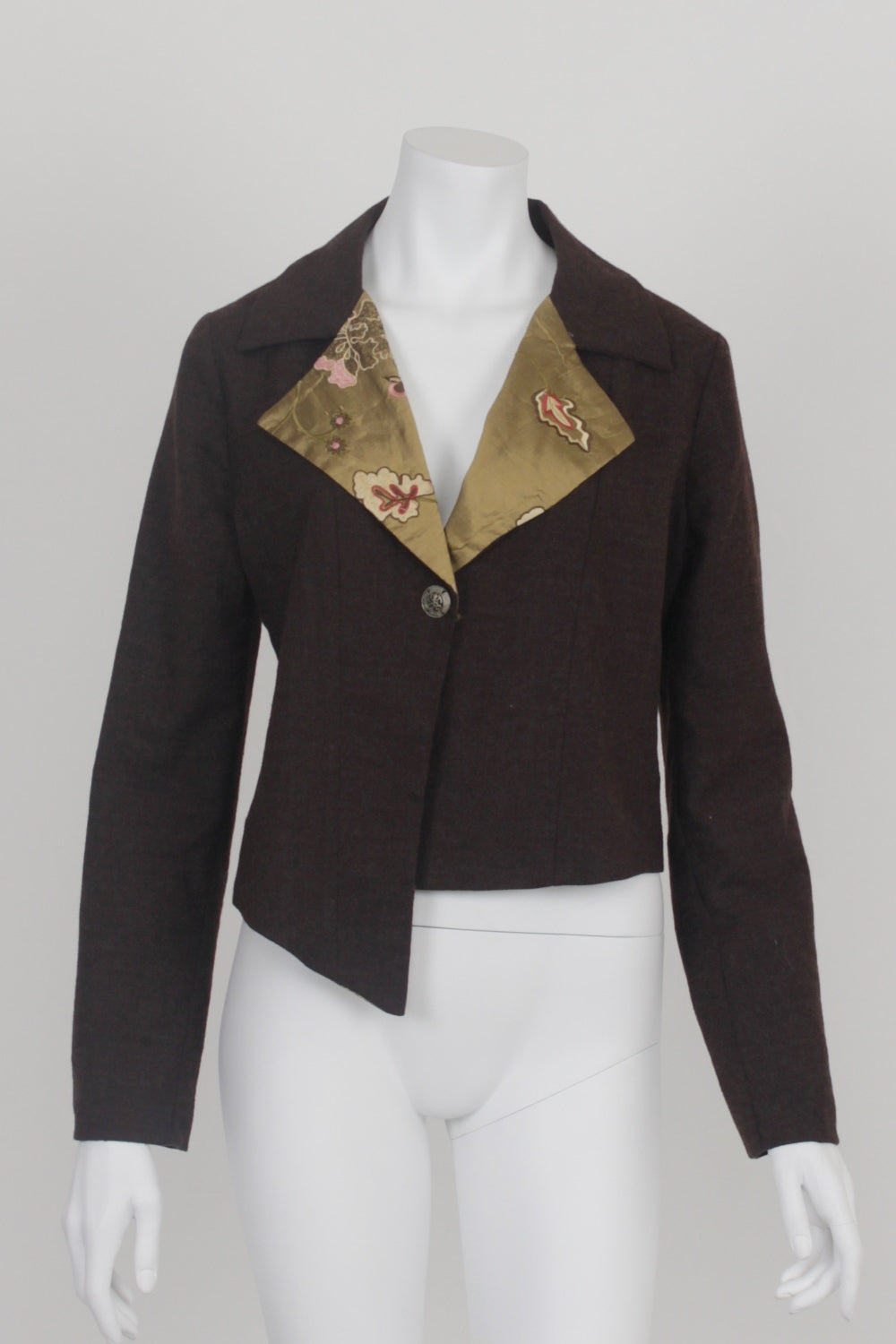 Maddy Petrulis Brown Wool Blend Jacket 12
