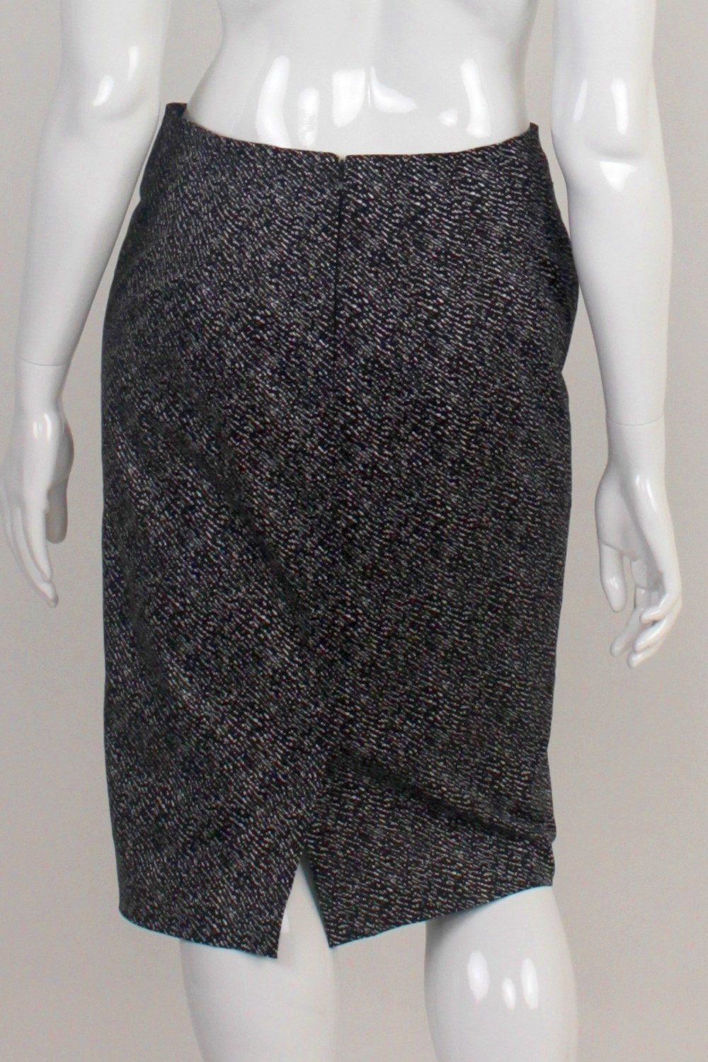 Country Road Black And White Patterned Pencil Skirt 14