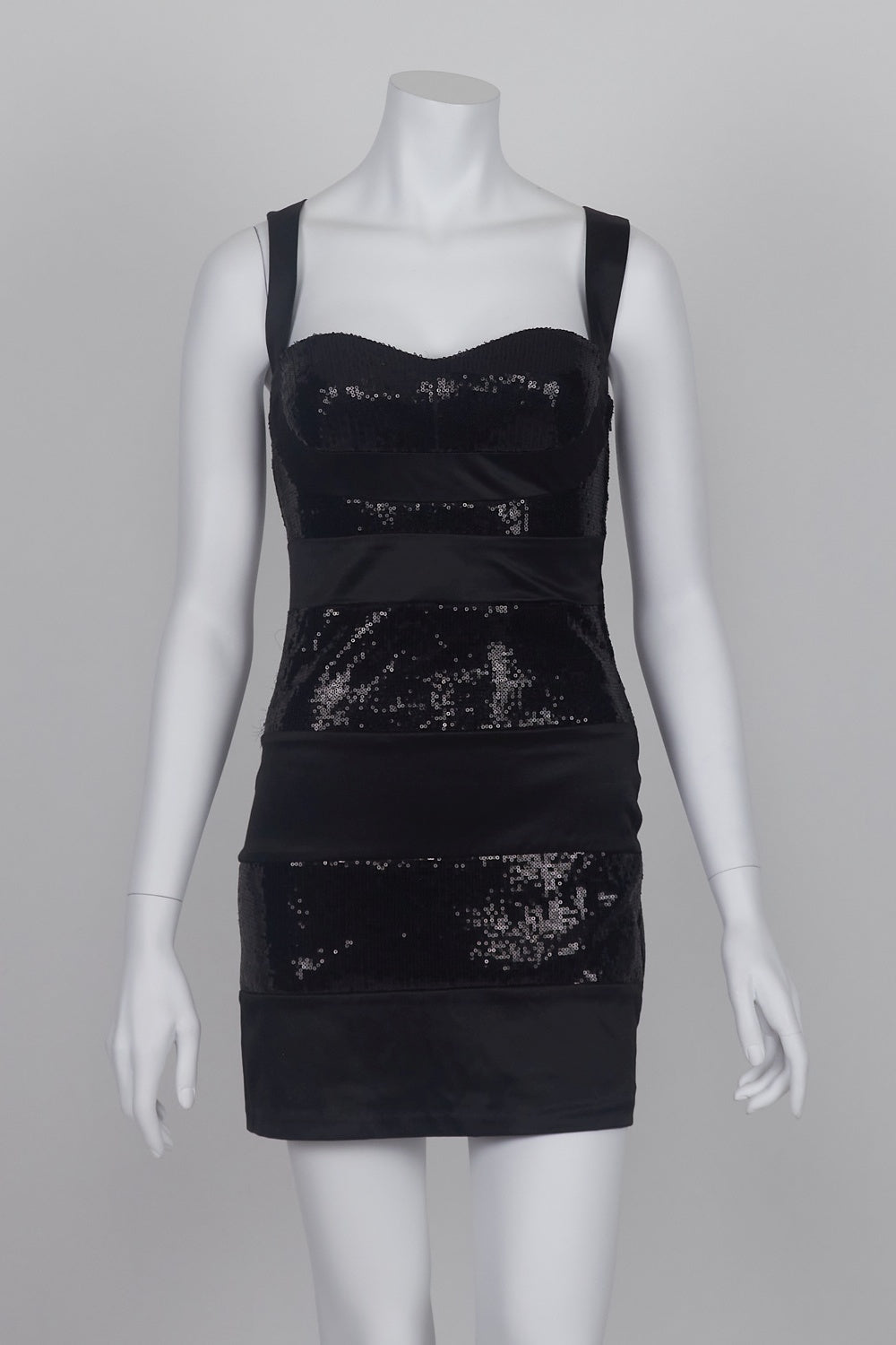Bardot Black Sequin Detail Dress 8