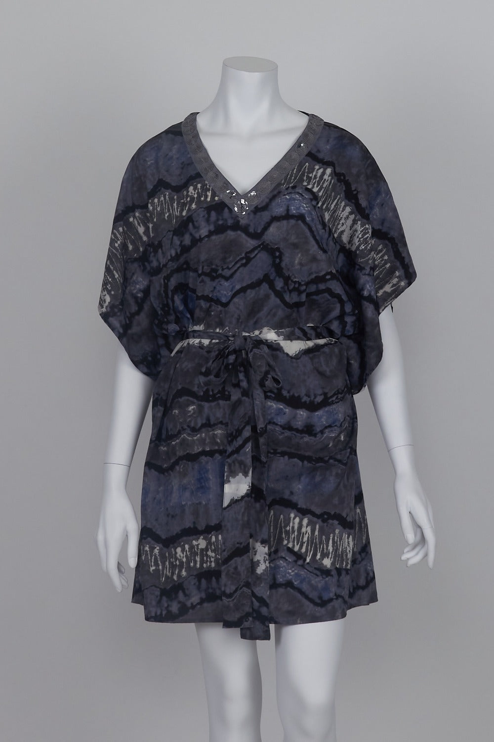 Sussan Blue Patterned Dress S