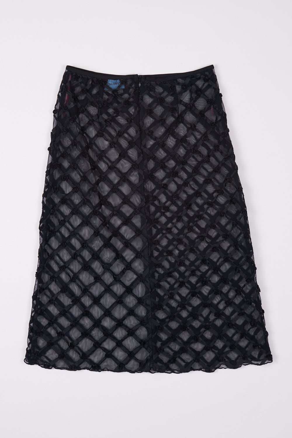 Alannah Hill Black Patterned Midi Skirt 12
