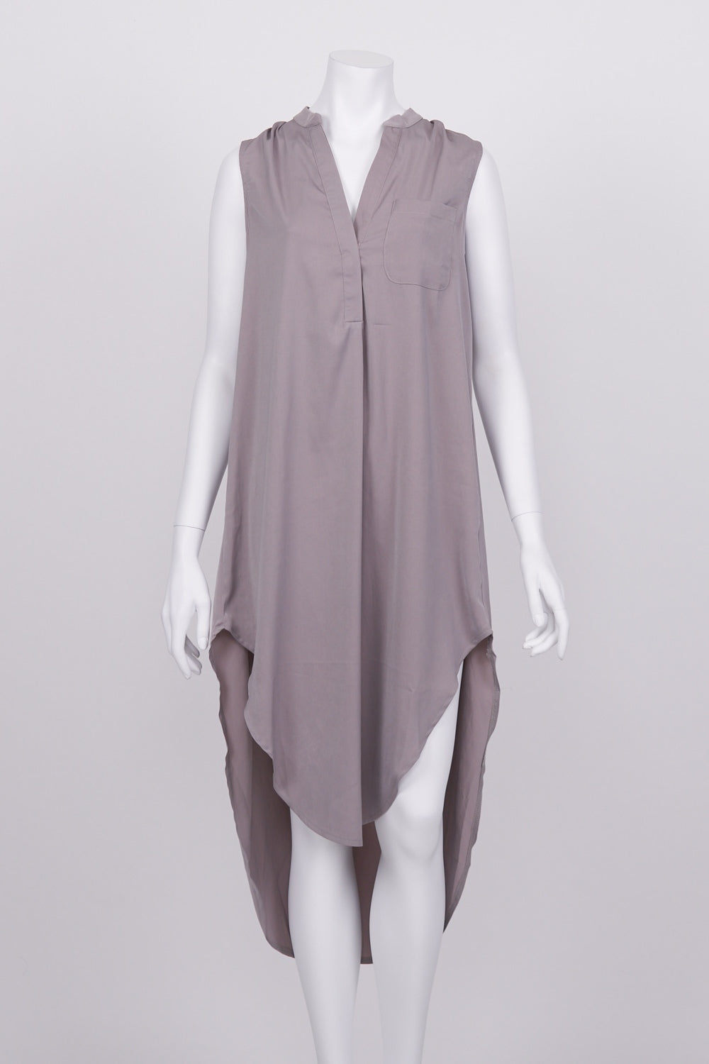 Indikah Grey Sleeveless Dress 8