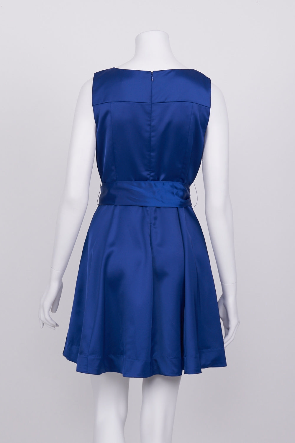 Bella Bleu Navy Pleated Sleeveless Dress 10