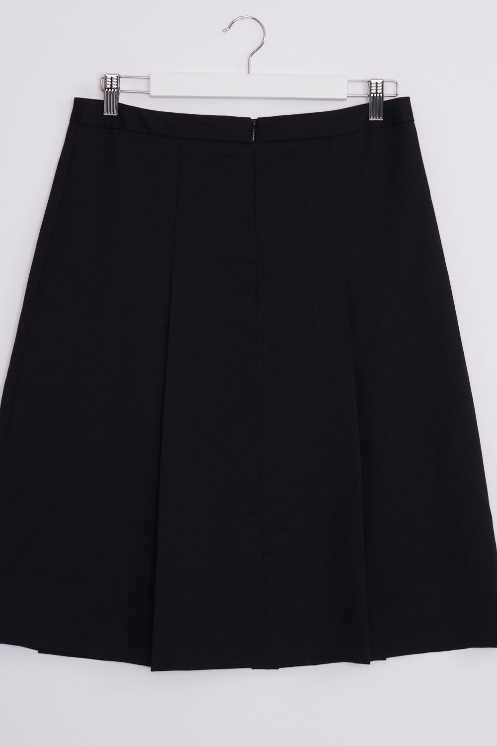 Sportscraft Black Wool Blend Pleated Skirt 10