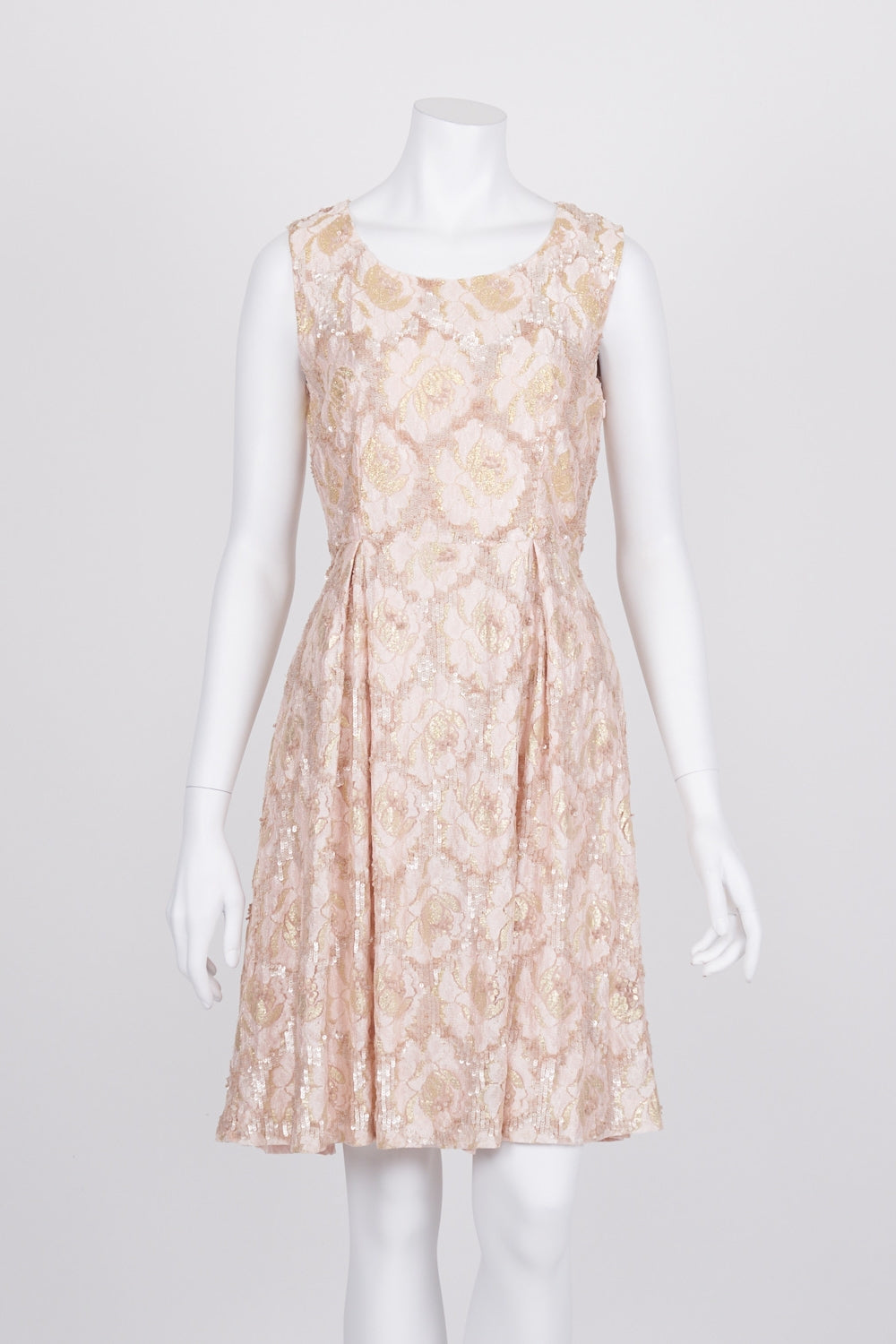 Alannah Hill Sequin Sleeveless Pleated Dress 10