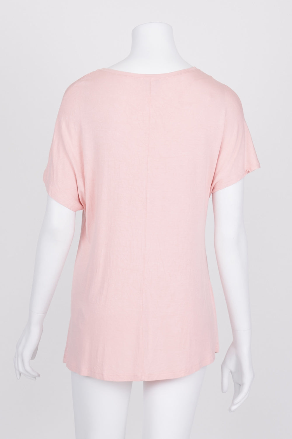 Amisu Pink Pearl Front T-Shirt S