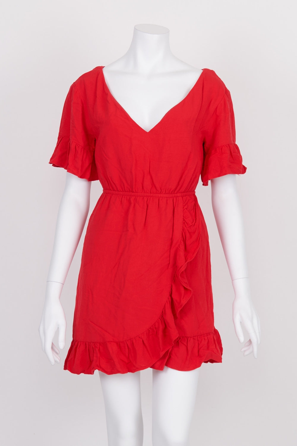 Sabo Luxe Red Wrap Dress XS