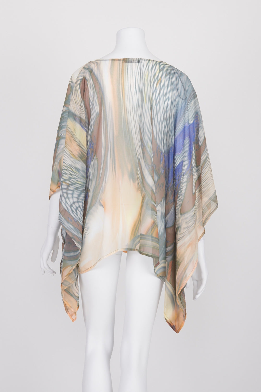 Nuqust Patterned Chain Detail Sheer Caftan 6