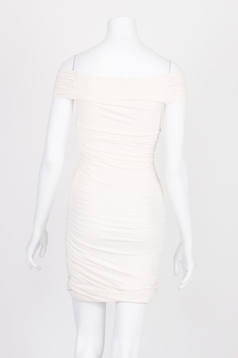 Kookai Cream Ruched Side Dress 10