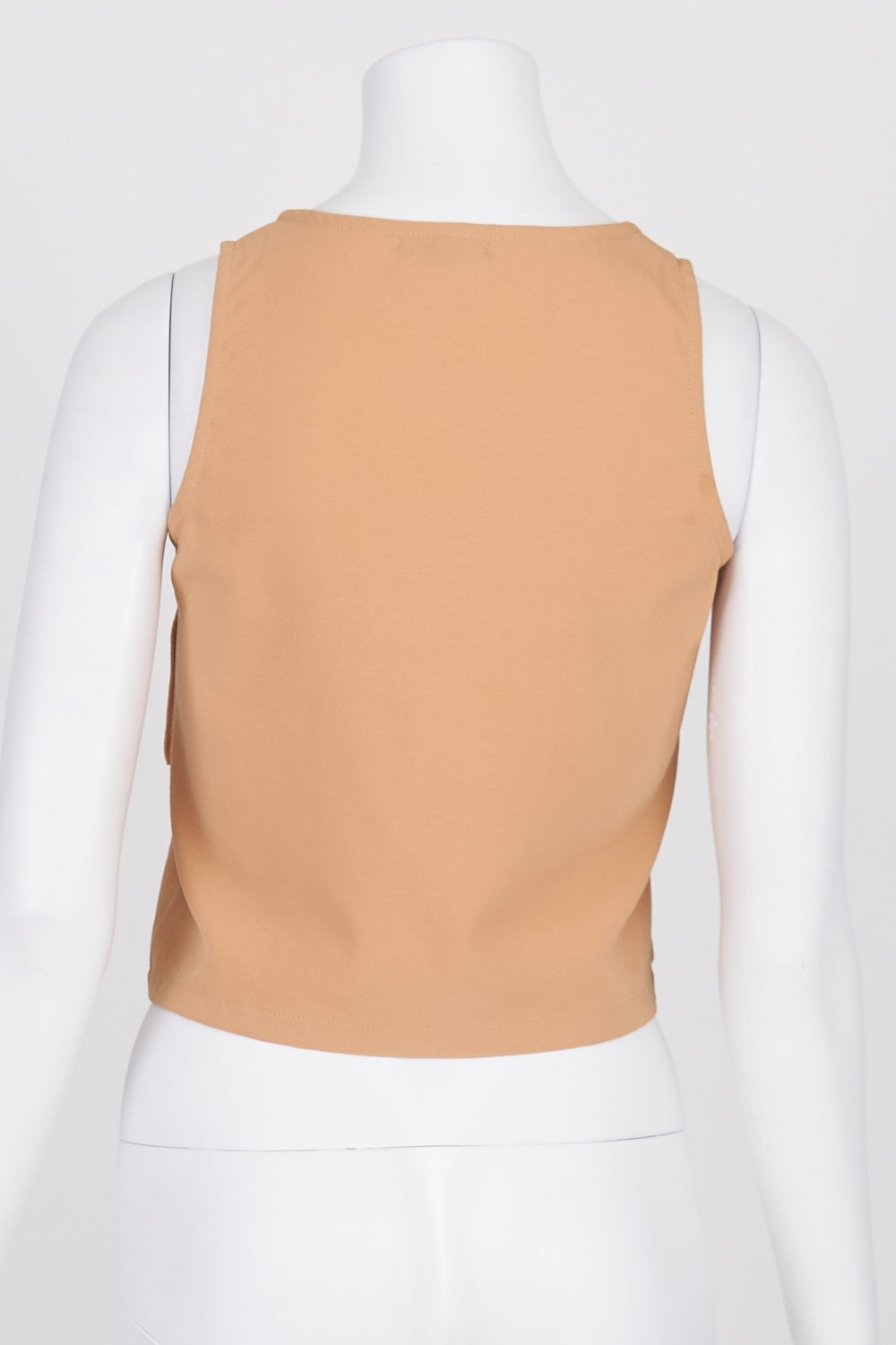 Maxim Sleeveless Button Front Top S