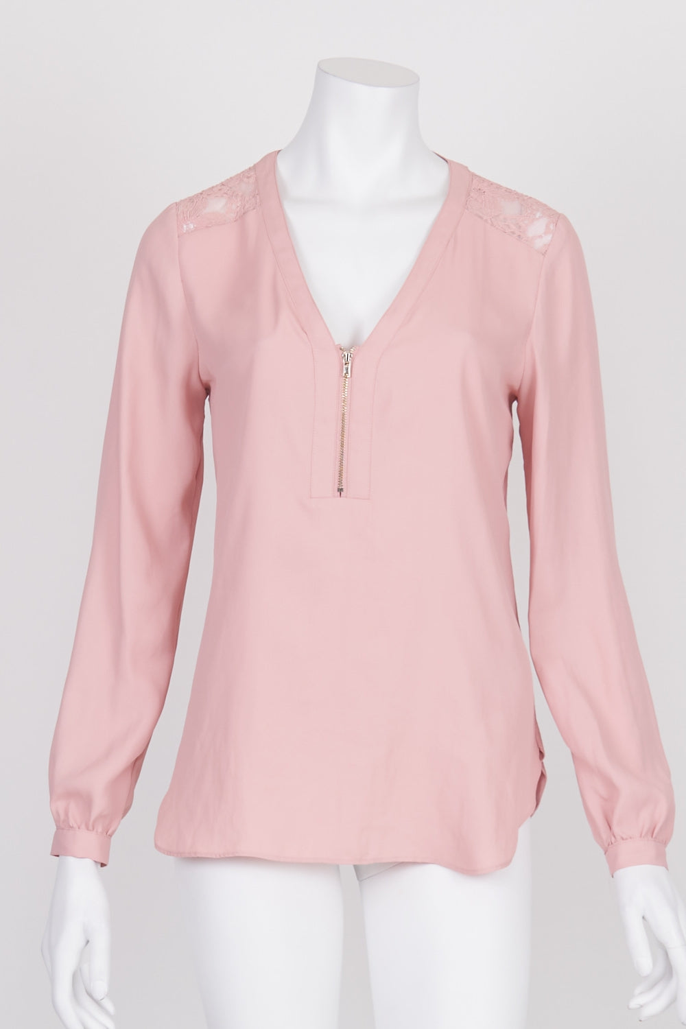 Forever New Pink Long Sleeve Top XS