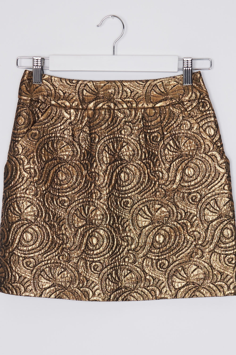 Forever New Gold Patterned Skirt 6