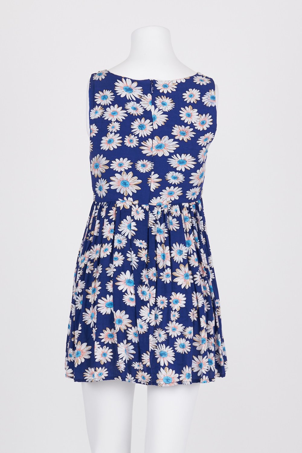 Quirky Circus Blue Floral Dress 10