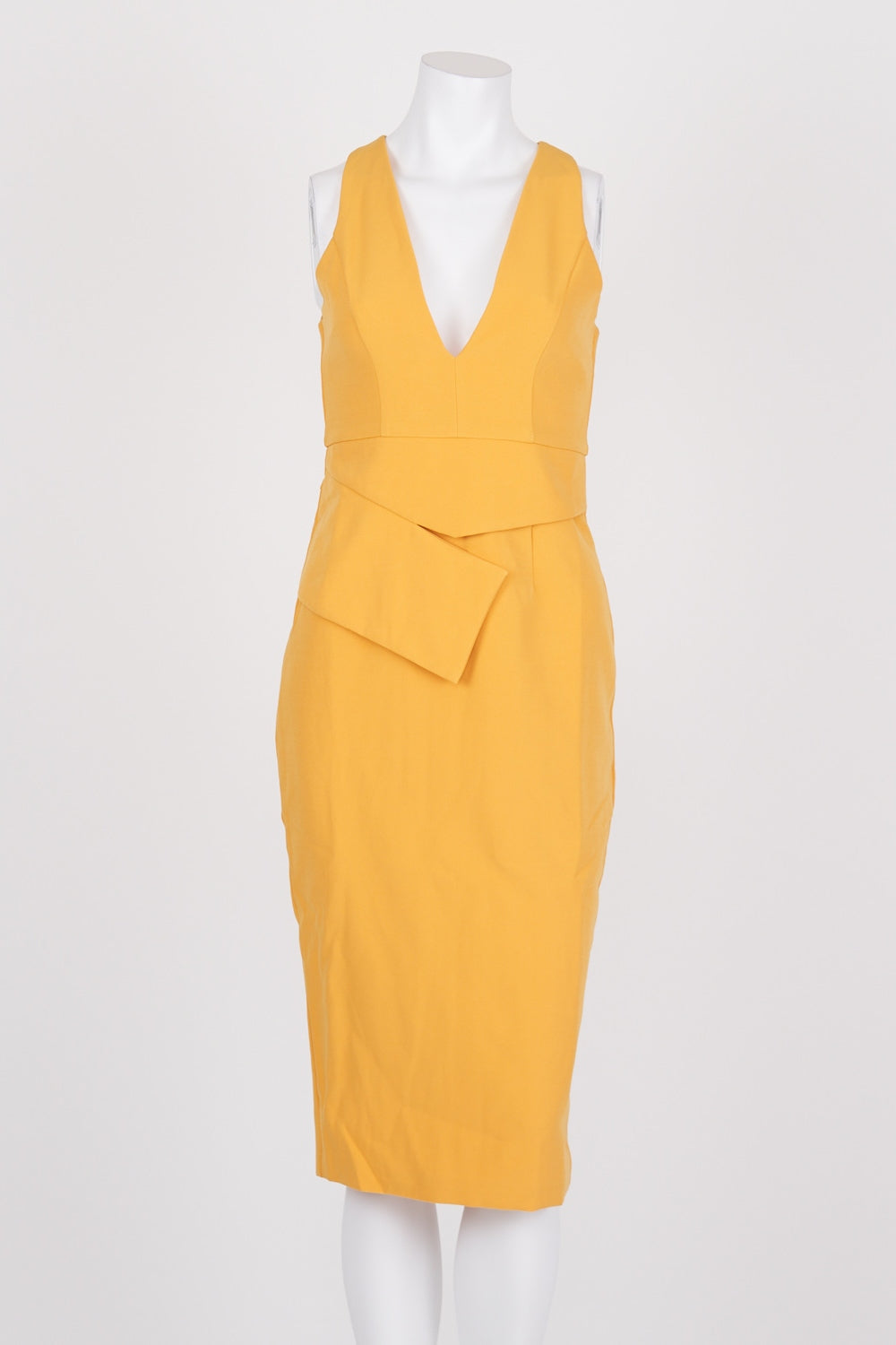 Premonition Mustard Sleeveless Midi Dress 8