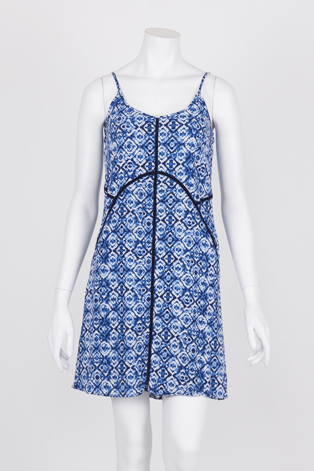 Jeanswest Blue Patterned Sleeveless Dress 8