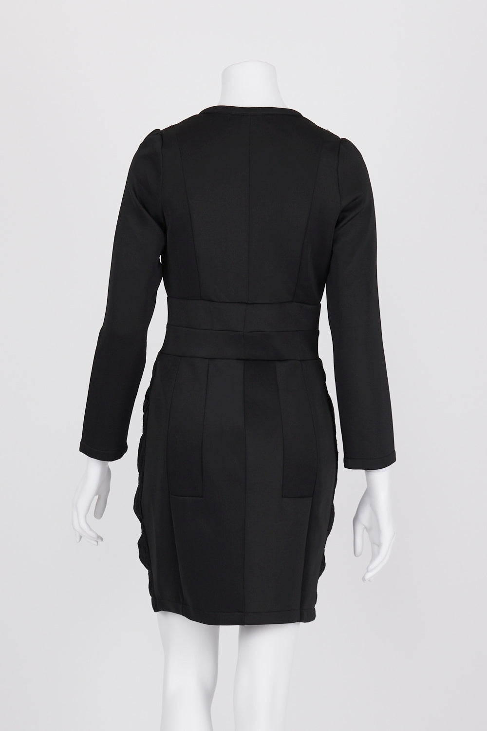 Leoni Black Zip Front Dress 8