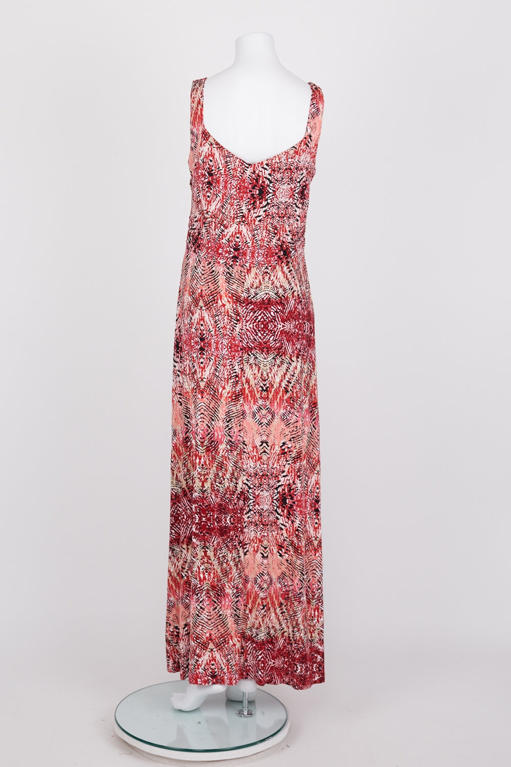 Table Eight Red Patterned Maxi Dress M