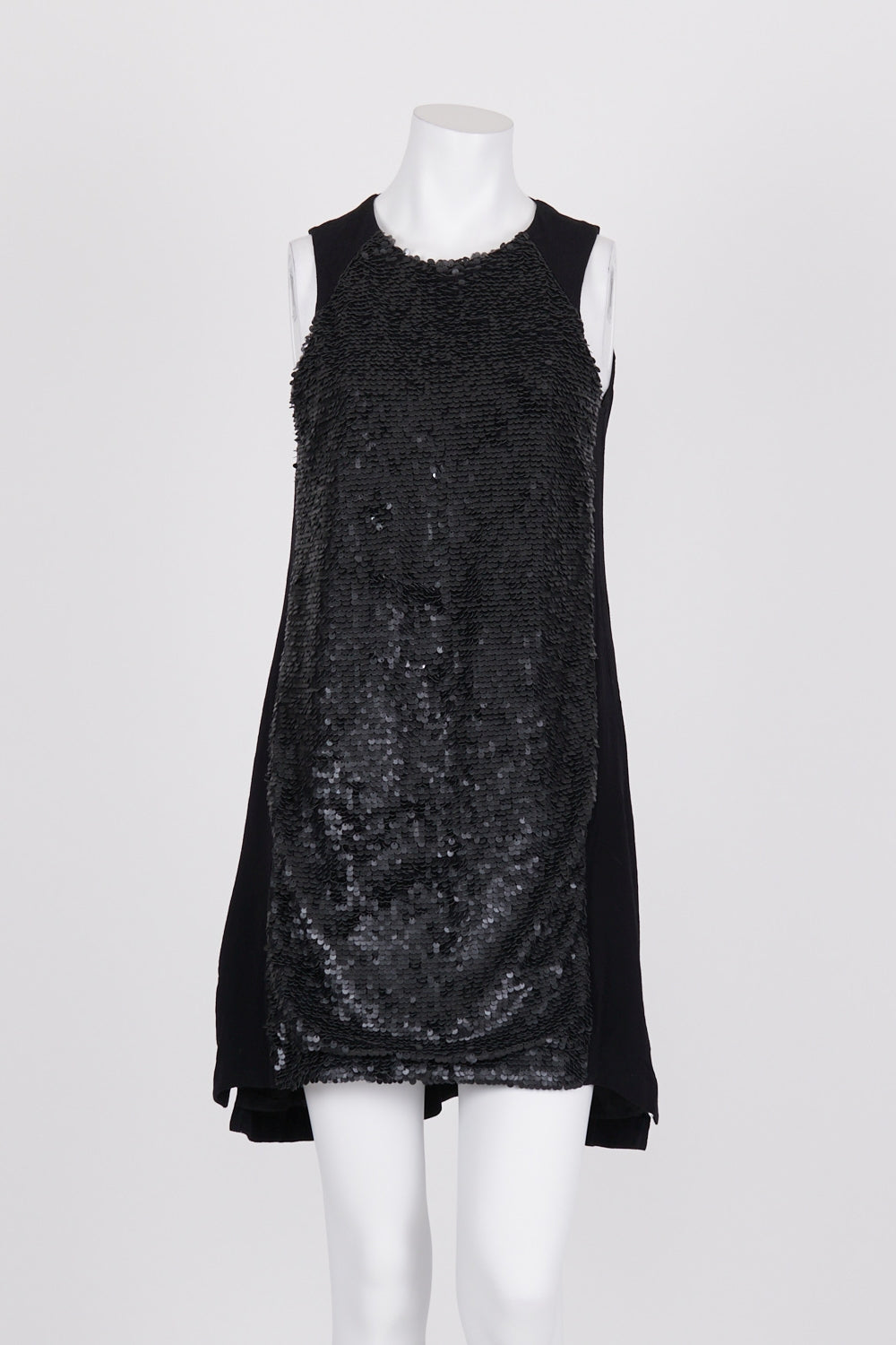 Finders Keepers Black Sequin Front Dress XS