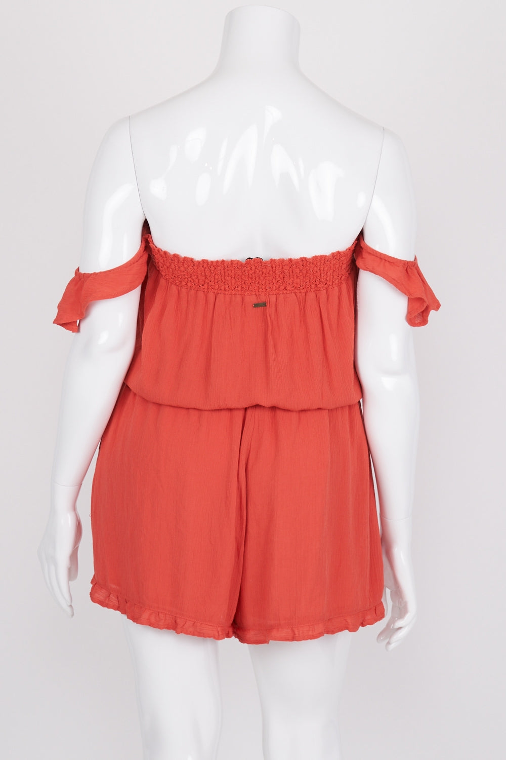 Ghanda Coral Off Shoulder Playsuit L