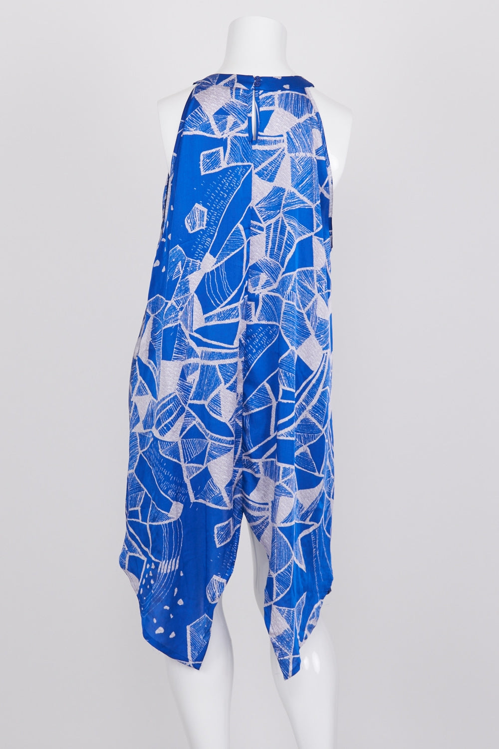 Taking Shape Blue Patterned Midi Dress 16