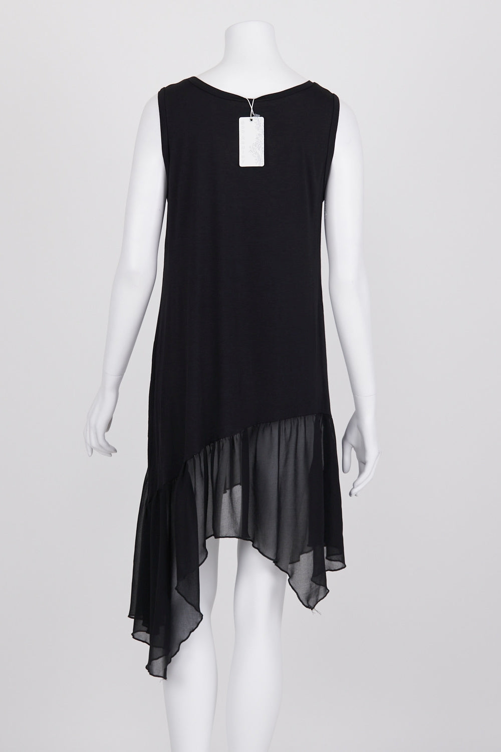 Boo Radley Black Asymmetric Hem Dress S