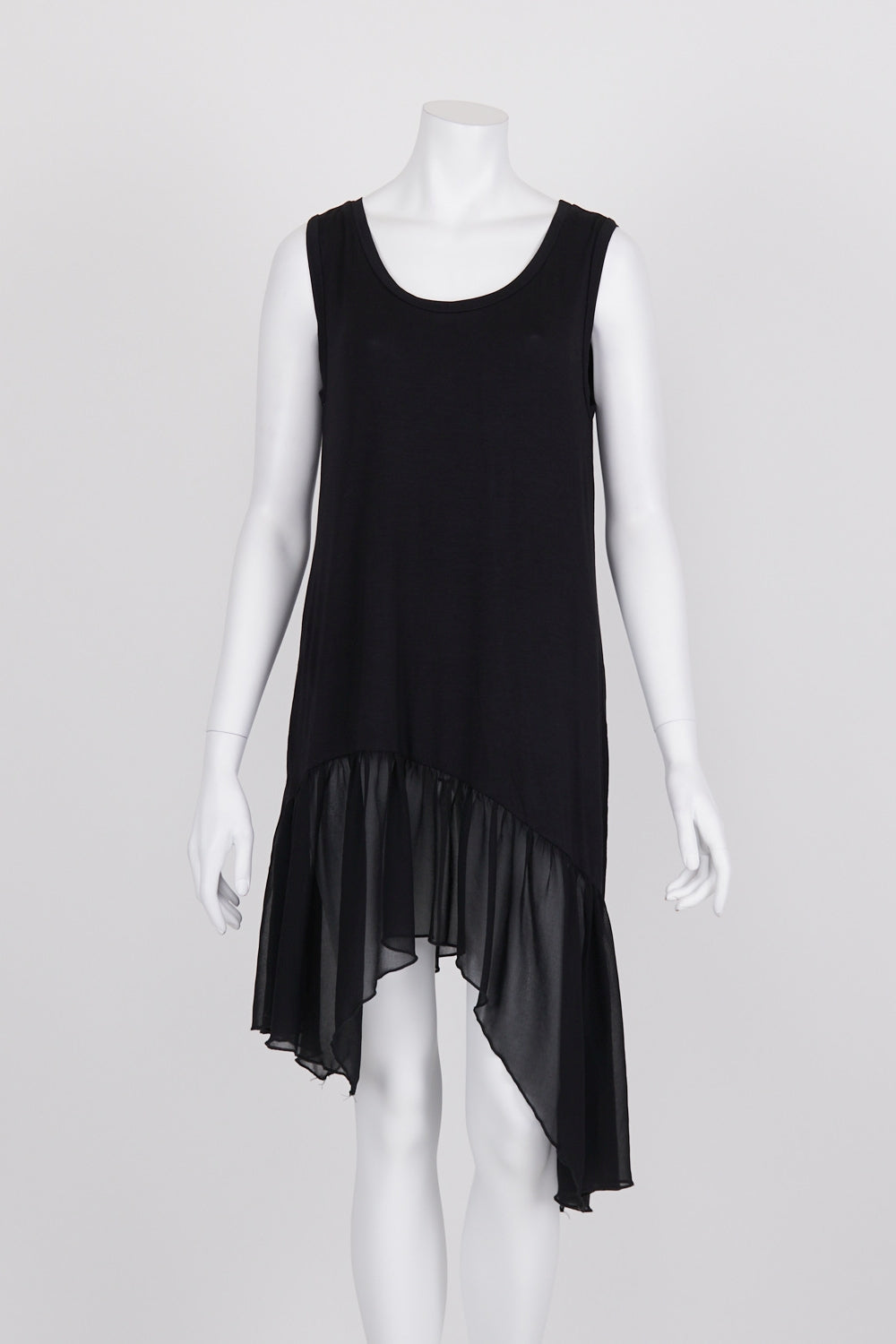 Boo Radley Black Asymmetric Hem Dress S