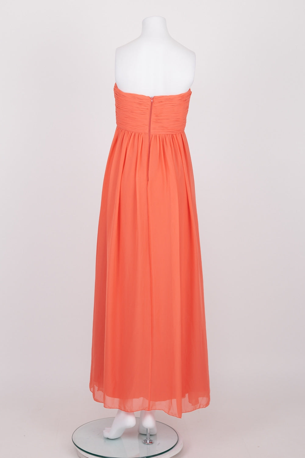 Jadore Coral Strapless Maxi Dress 8