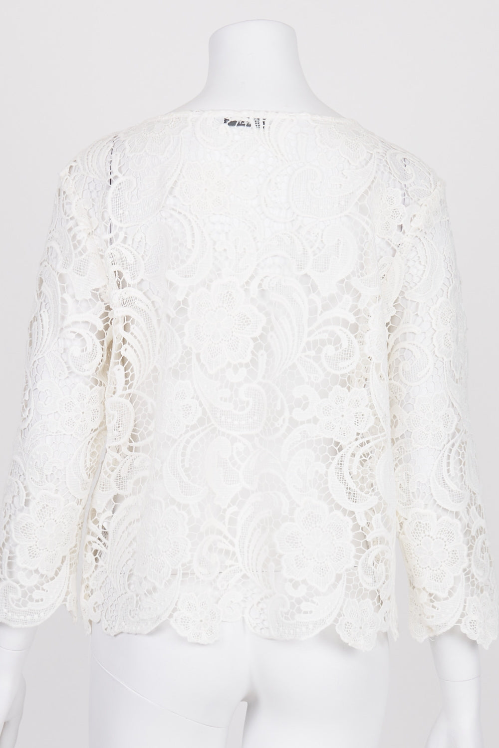 Only White Lace Long Sleeve Top 12