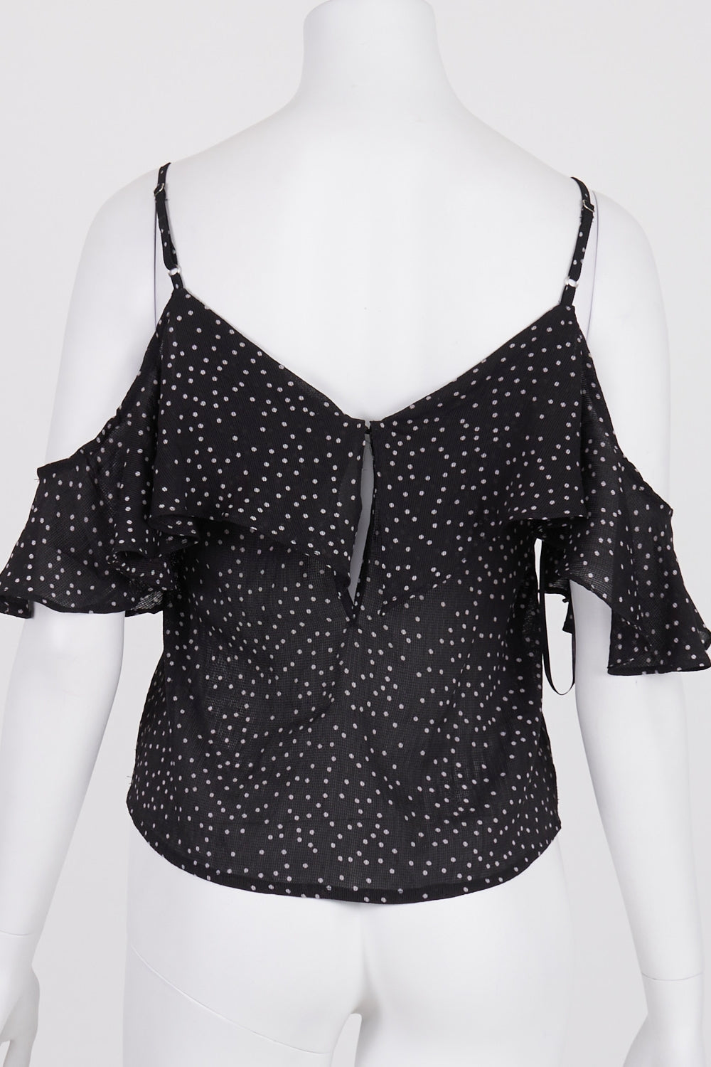 Pilgrim Black And White Polka Dot Top 8