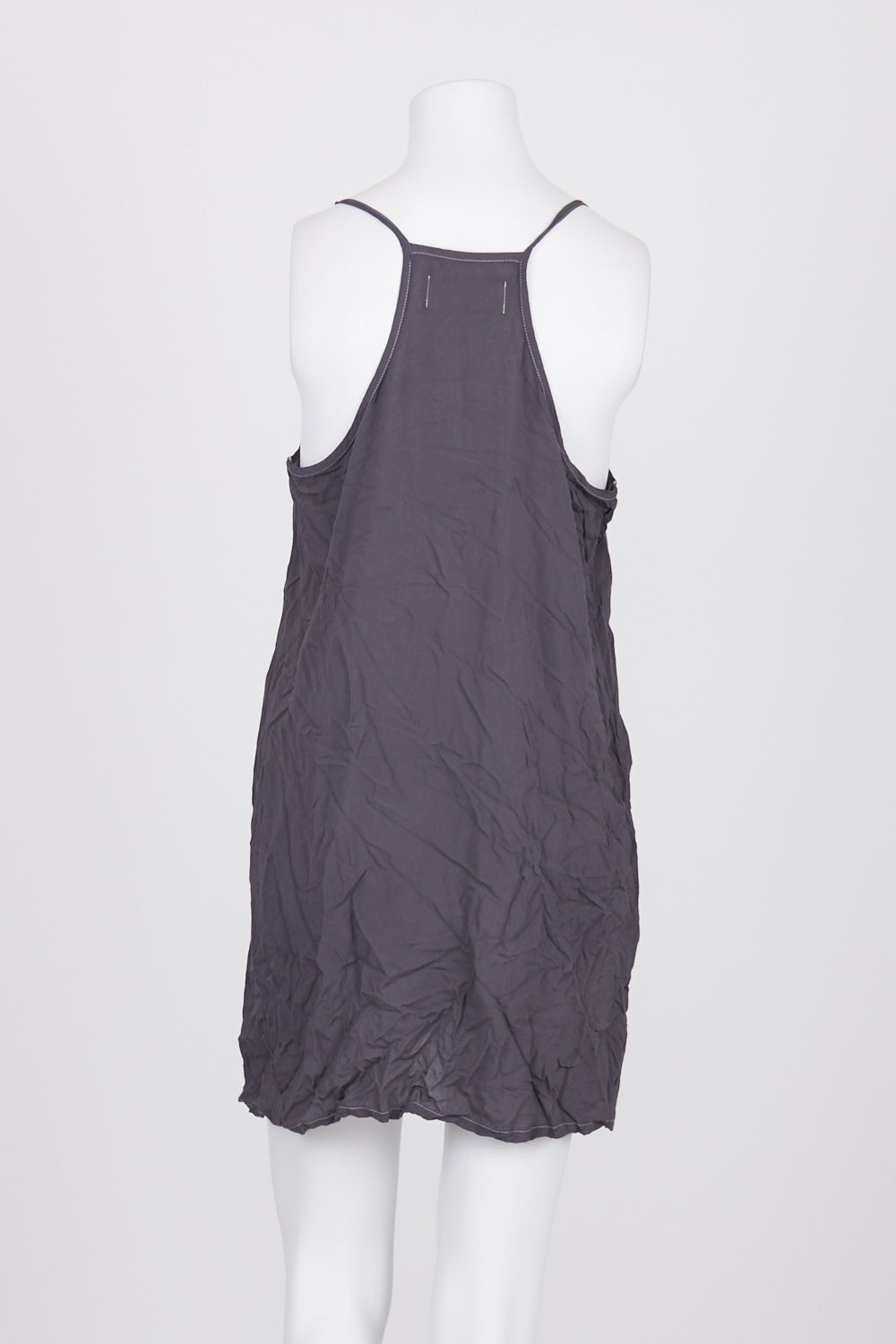 Kuwaii Grey Sleeveless Slip Dress 12