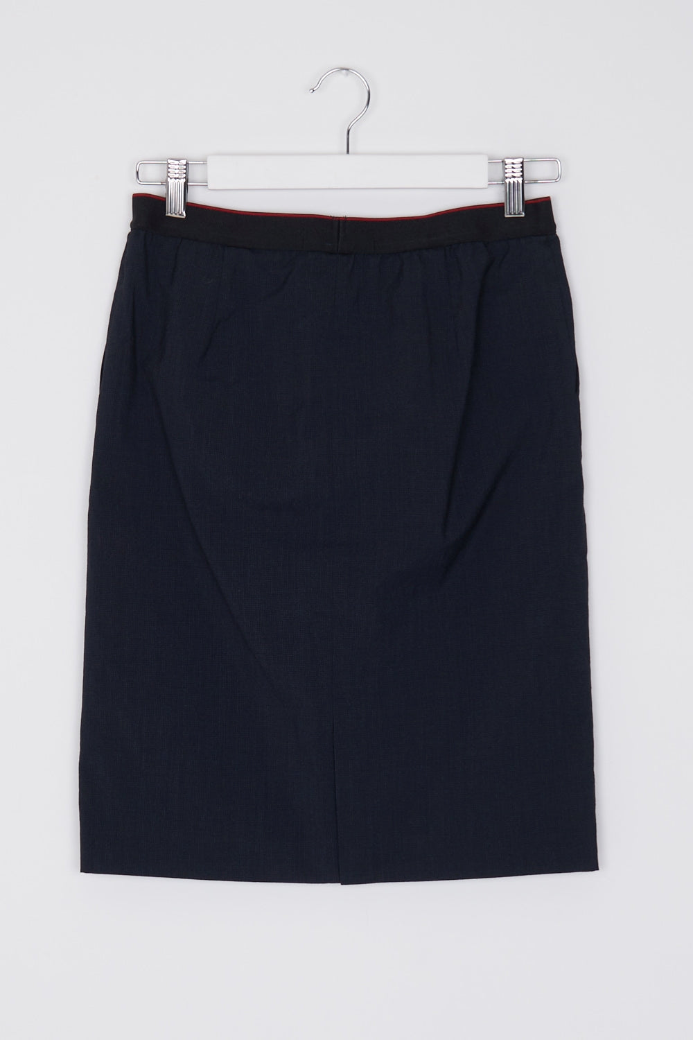 Uniqlo Navy Wool Blended Tight Fit Skirt S