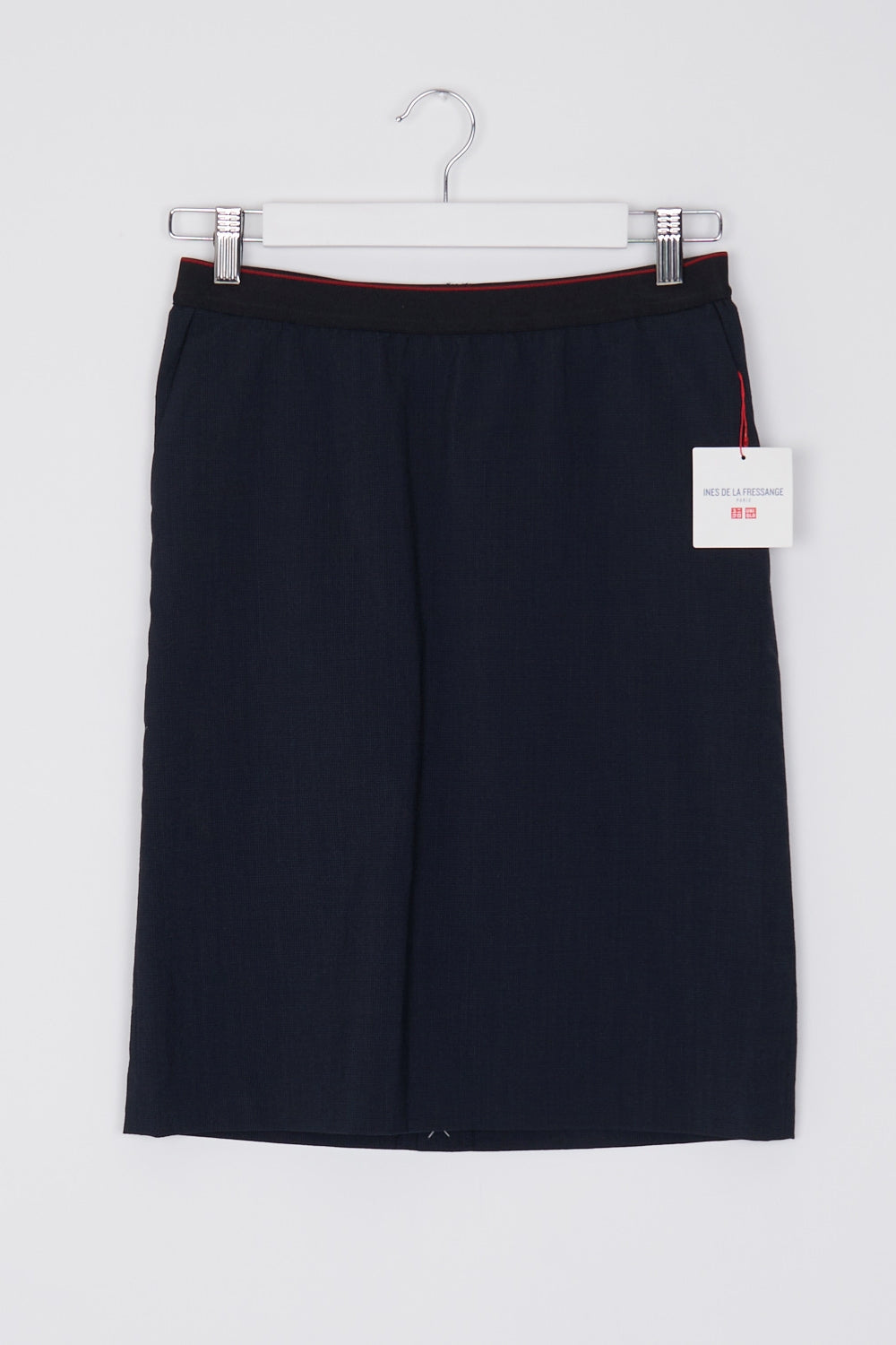 Uniqlo Navy Wool Blended Tight Fit Skirt S