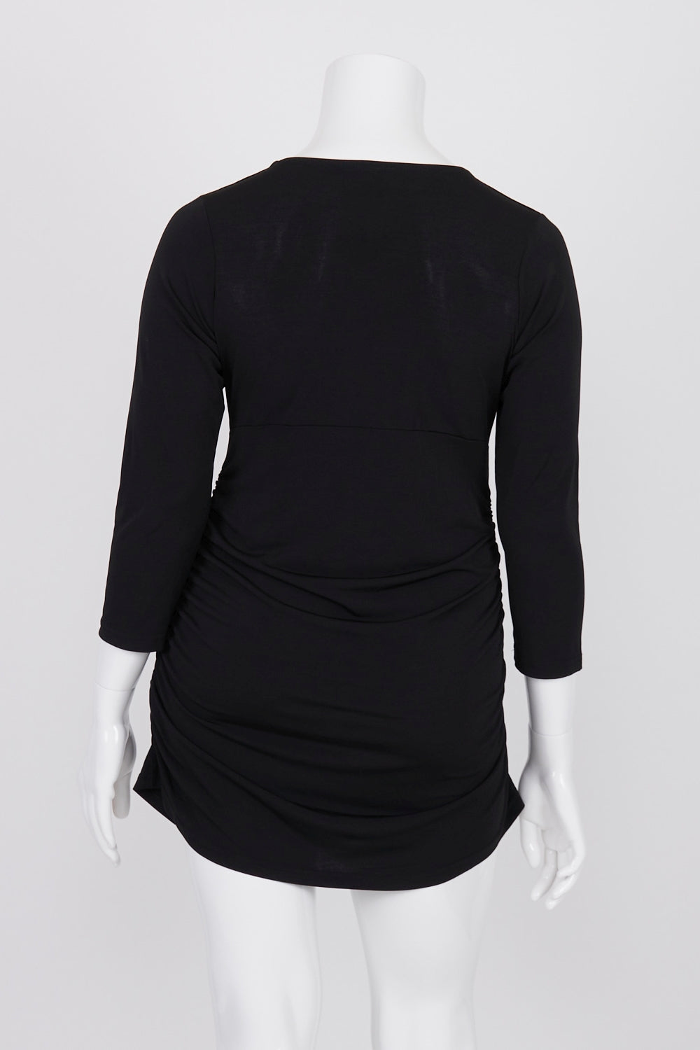 Ripe Black Ruched Side Maternity Dress XL