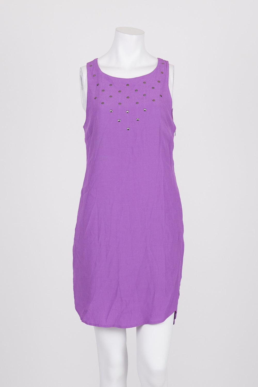 Ladakh Purple Sleeveless Mini Dress 10