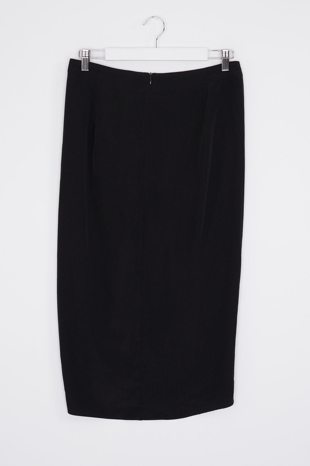 Sheike Black Pleated Front Midi Skirt 12