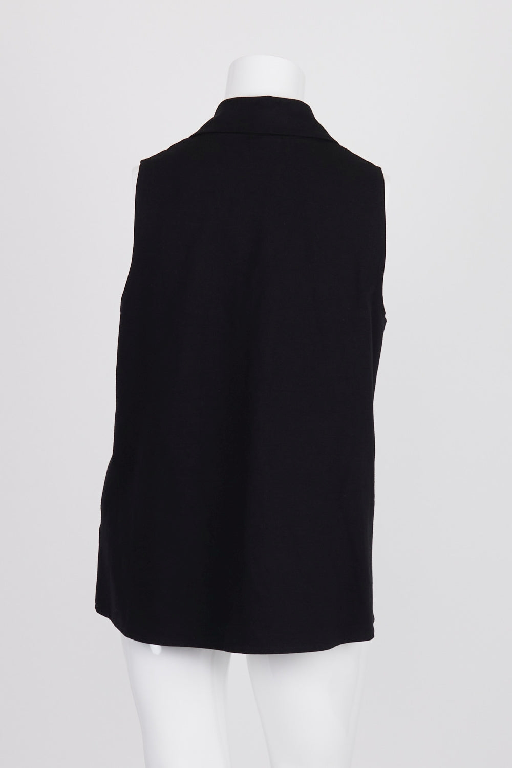 Jenny Scott Sorrento Black Zip Front Vest XL