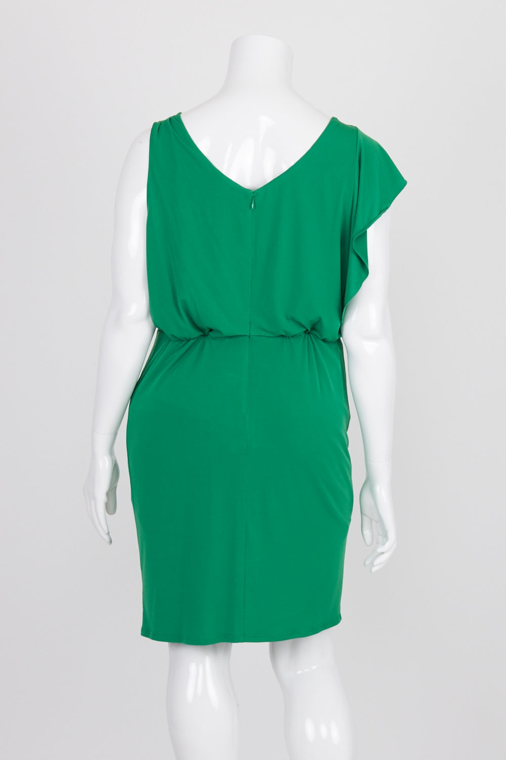 Vince Camuto Green Pleated Front Dress 12
