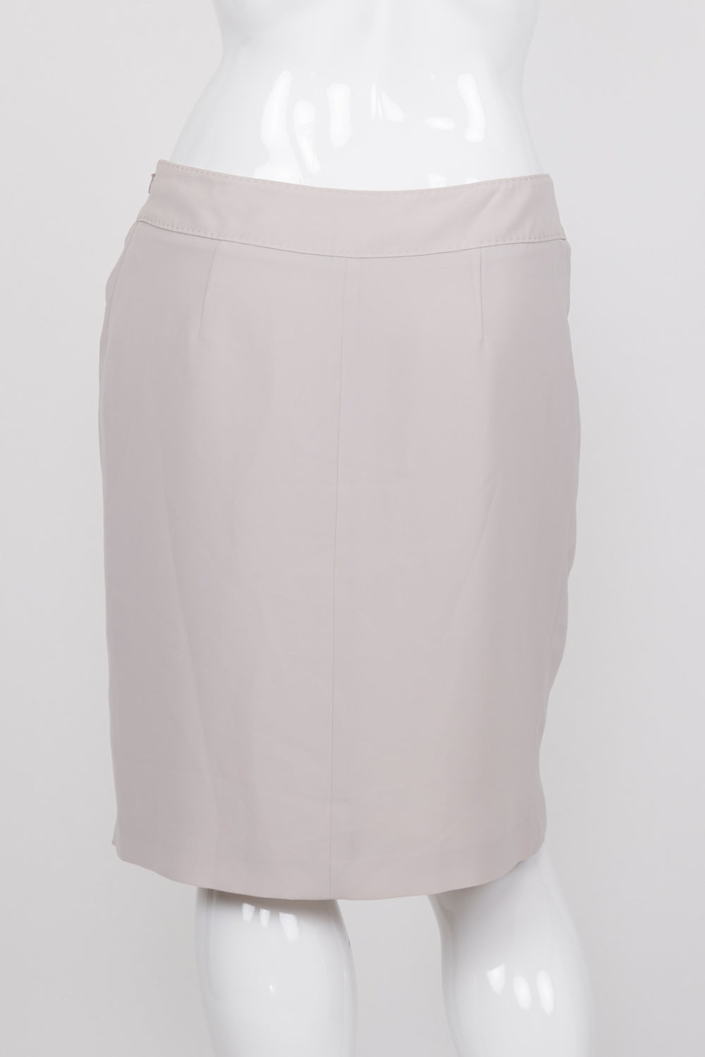 David Lawrence Beige Pleated Front Skirt 14