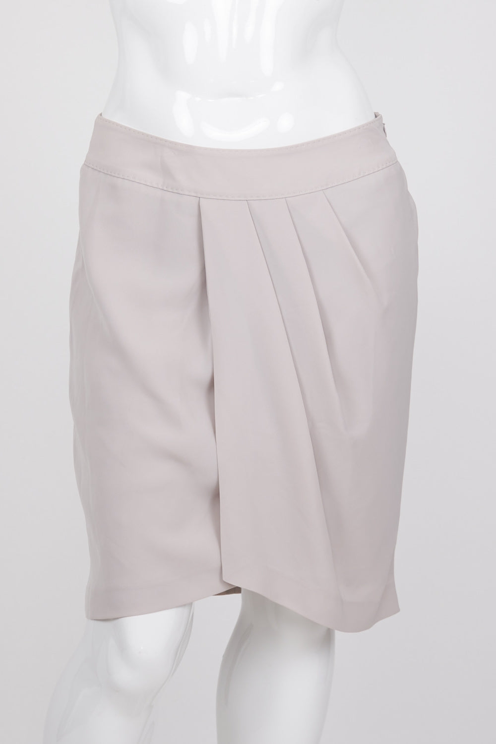 David Lawrence Beige Pleated Front Skirt 14