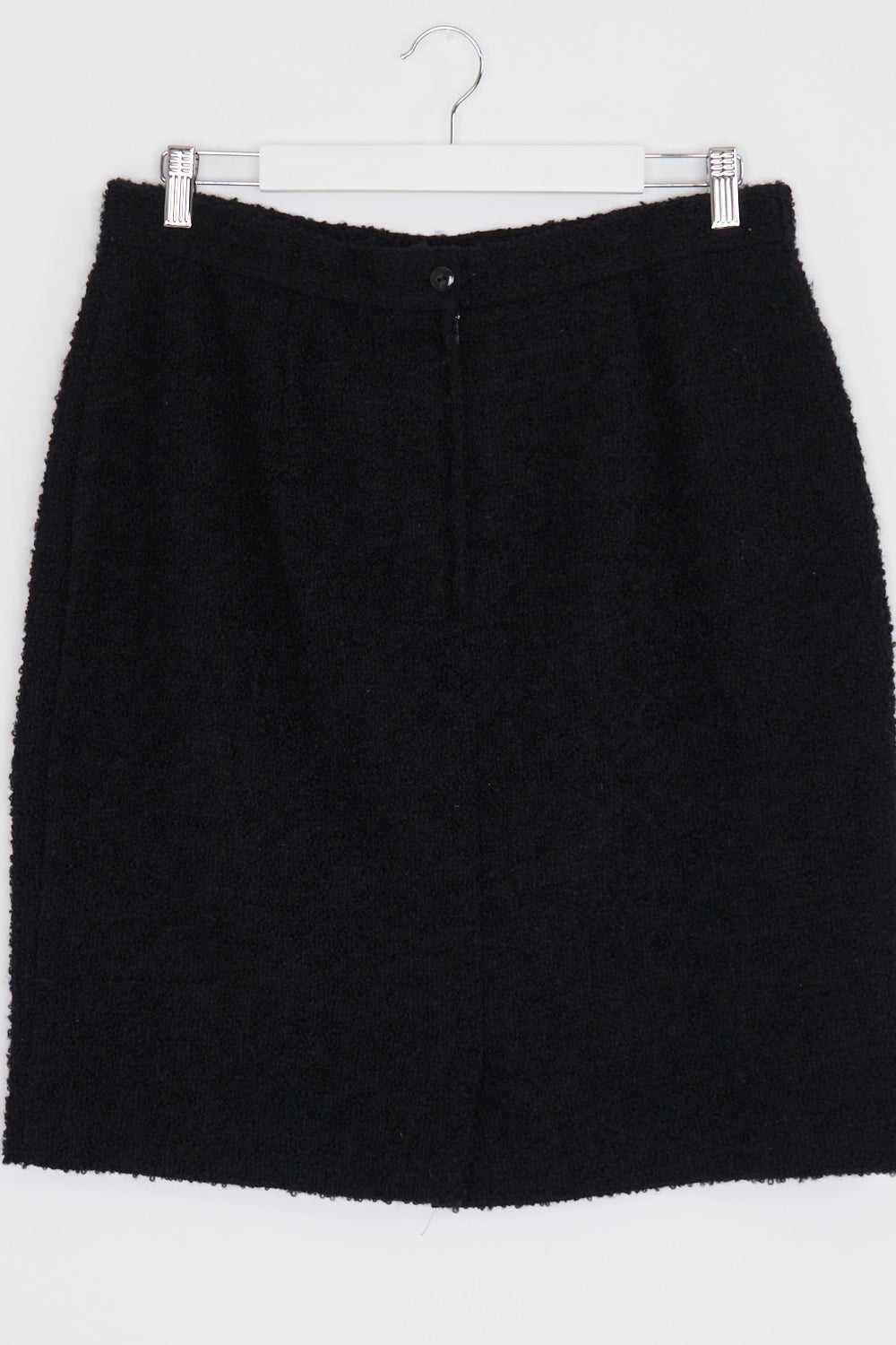 Sportscraft Petite Black Textured Wool Blend Skirt 16