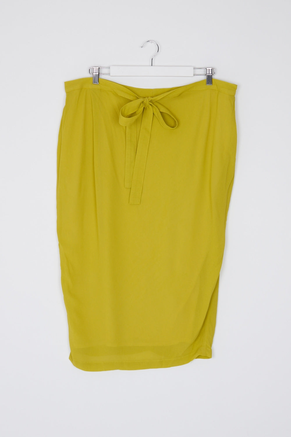 Obus Yelow Tie Front Midi Skirt 8