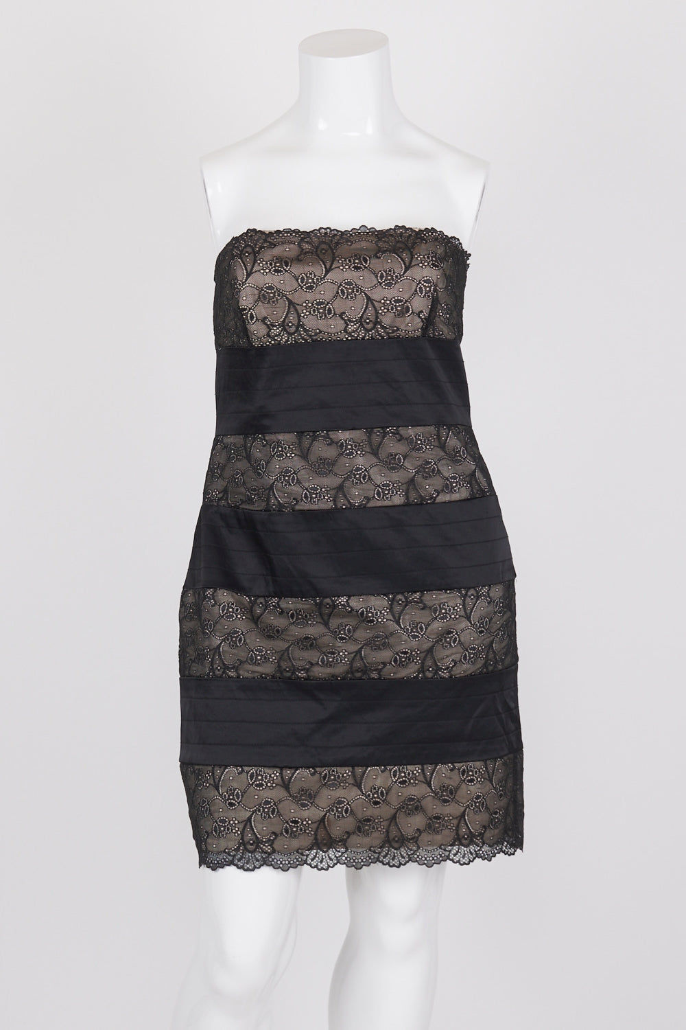 Collection Black Lace Strapless Dress 16