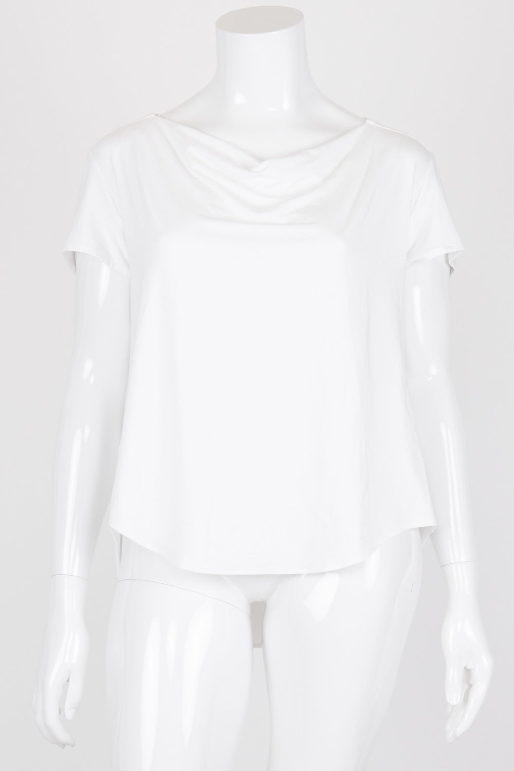 Leina &amp; Fleur White Cowl Neck Top 18